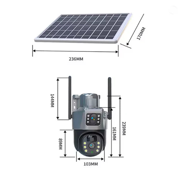 Solarna 4G kamera (2 kamere u jednoj na SIM KARTICU)