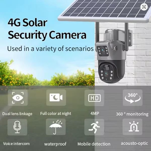 Solarna 4G kamera (2 kamere u jednoj na SIM KARTICU)