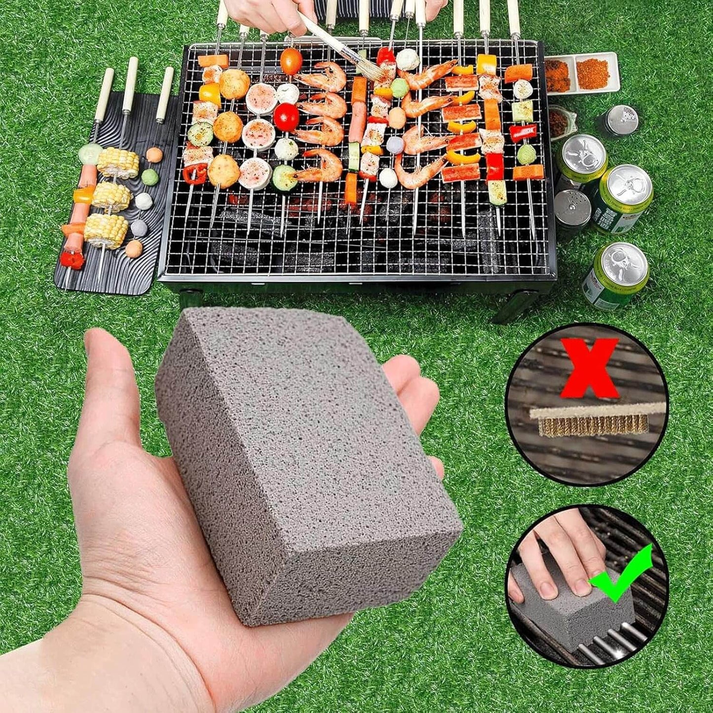 KAMEN ZA ČIŠĆENJE ROŠTILJA (4 komada)