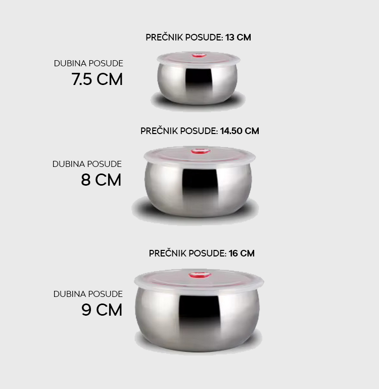 3/1 INOX POSUDE ZA HRANU (Fresh Box)