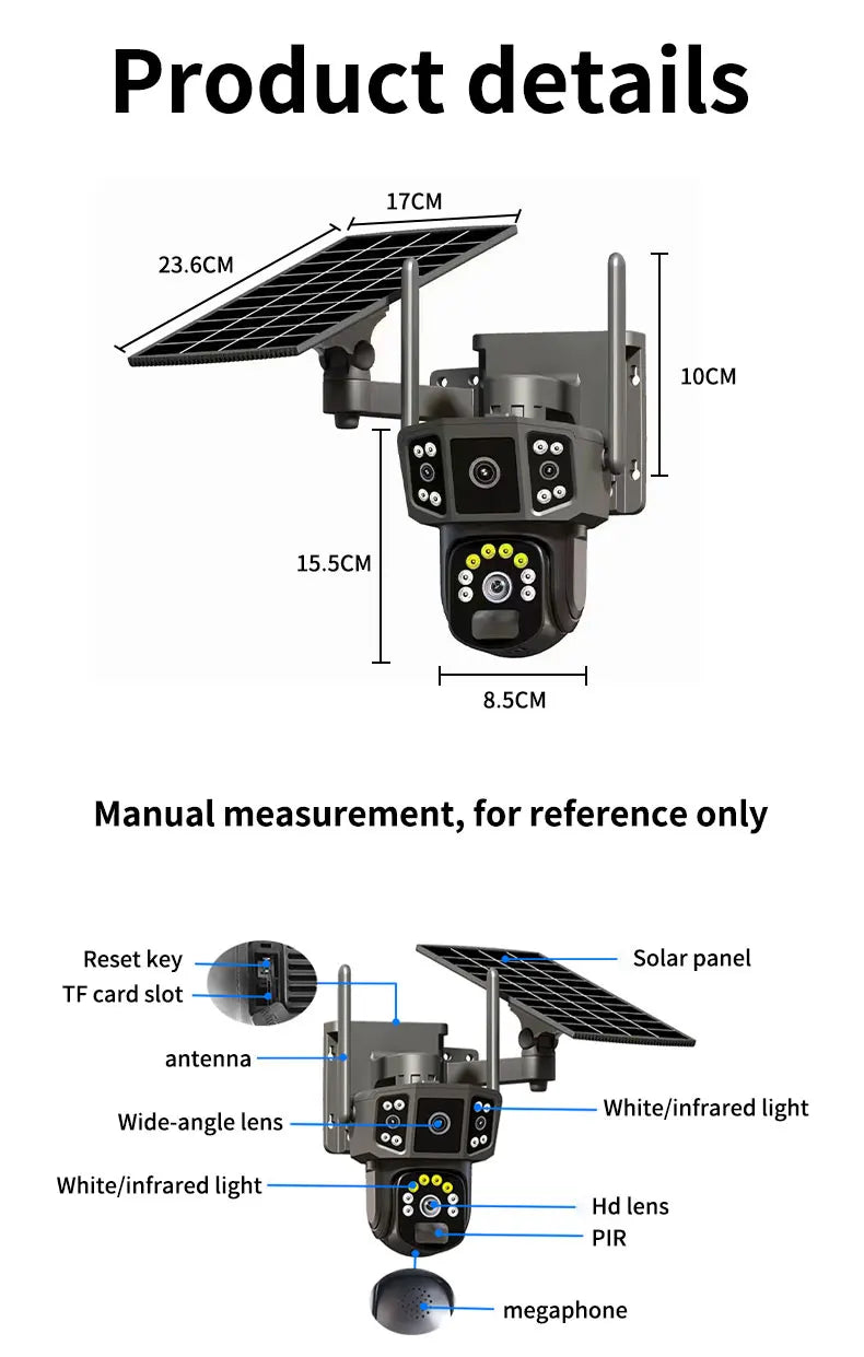Pametna 4G nadzorna kamera sa solarnim napajanjem