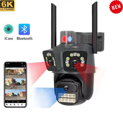 WI FI SIGURNOSNA KAMERA sa icsee aplikacijom (3u1 KAMERA) - Prati tri ugla odjednom!